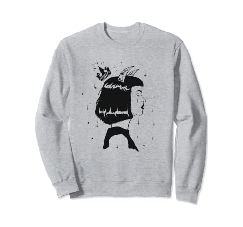 Devil Princess Aesthetic Clothes Soft Grunge Punk Goth Mujer Sudadera