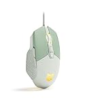 Gaming Mouse, Ergonomic Wired Gaming Mouse, 7200 DPI Optical Sensor Adjustable, USB C, RGB LED Backlit Gaming Mice with 7 Programmable Buttons, Plug Play High-Precision for PC Laptop, Green
