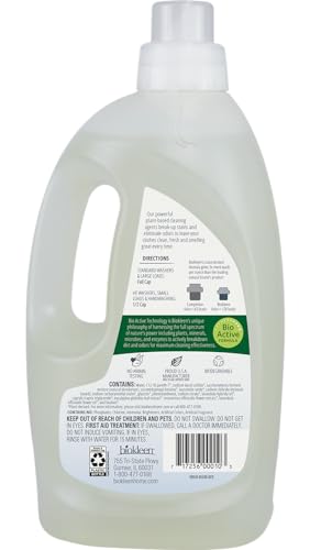 Biokleen Sport Laundry Detergent – 128 HE Loads - Liquid, Concentrated, Eco-Friendly, Non-Toxic, Plant-Based, No Artificial Fragrance, Colors or Preservatives, Sports