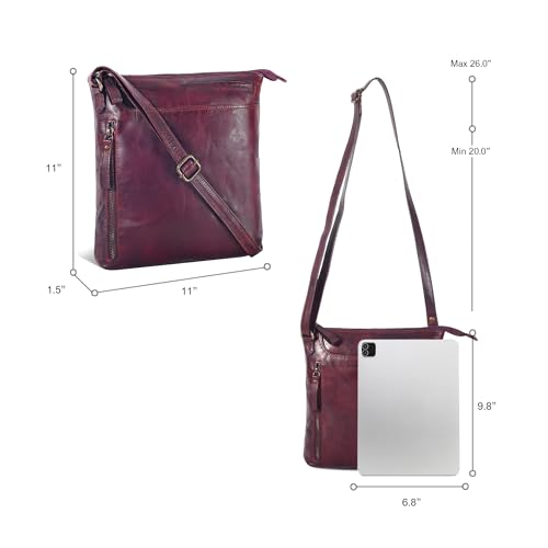 Image of Leather Crossbody Bags for Women - Ladies Sling Handbags - Medium Cross body Purses Handbags - Purses For Women