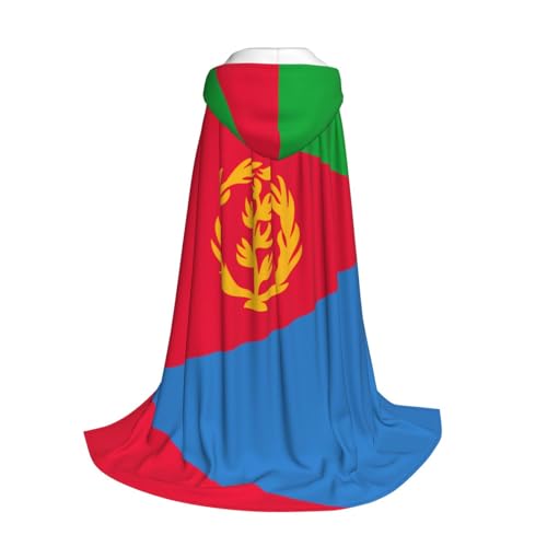 Capa con capucha de Halloween unisex bata de bruja mago estampado Eritrea 3