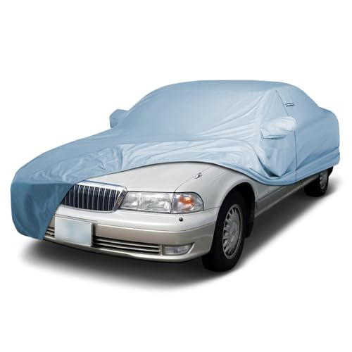 Image of iCarCover Premium Car Cover for 1988-1995 Mazda 929 Heavy Duty Waterproof All-Weather Automobiles Custom Fit Indoor Outdoor UV Snow Protection Covers with Straps and Bag