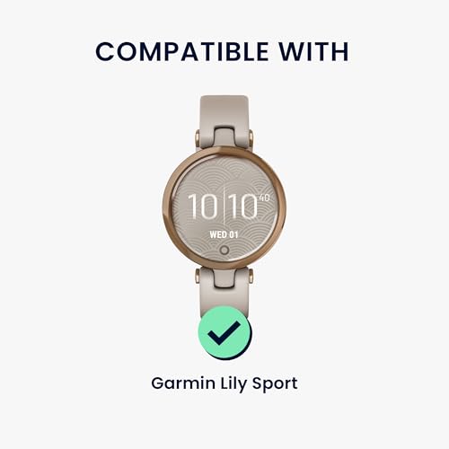 Correa de cuero real para Garmin Lily Sport miniatura 2