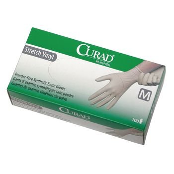 Curad PF Stretch Synthetic Vinyl Gloves