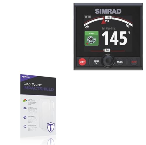 BoxWave Screen Protector Compatible with Simrad AP44 - ClearTouch ImpactShield (2-Pack), Impenetrable Screen Protector Flexible Film