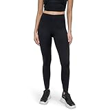 DKNY Women's Super High Waisted 7/8 Seamless Compression Legging, Black