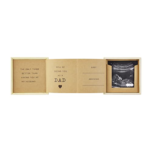 Mud Pie Coffret cadeau annonce papa souvenir bois avec échographie