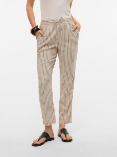 VERO MODA Vmjesmilo Lin Mw Ankle Pants WVN Noos – Ansicht 2
