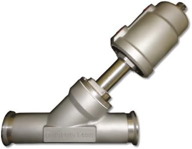2" Angle-seat Valve (2" Clamp),S.S. 316L, with Pneumatic Actuator, Normally Closed