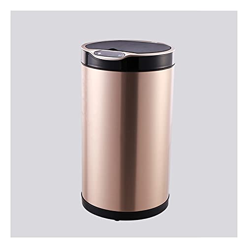 Caneca de basura eléctrica automática dorada