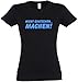 Produktbild Ladies T-Shirt Nicht quatschen - Machen! S bis XXL (L, Schwarz)