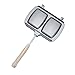 Padella Per Sandwich Panino alla griglia con panino al panino alla griglia con impugnatura di isolamento termico Isolamento a flip Pan arrostita creatore di formaggi grigliati maker hot sandwich maker