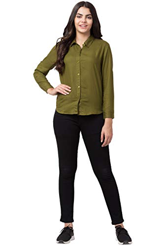 Image of FUNDAY FASHION Women's Rayon Blend Regular Fit Long Sleeve All Purpose Shirt