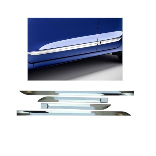 Image of Car Side Beading | Side Cladding | Door Garnish | Door Protector Chrome | Bumper Protector | Car Door Cladding Side Beading for Honda WRV Manual