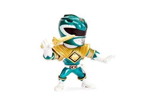 Jada- Figura Metálica Power Ranger Verde, Mighty Morphin, 10cm, 50% Hecho en metal (253251001)