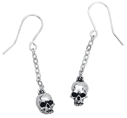 Alchemy Gothic Deadskull Mujer Pendiente Plateado Peltre Cover