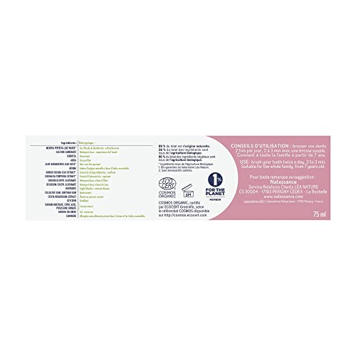 Natessance Zahnpasta für empfindliches Zahnfleisch, Bio, 75 ml – Ansicht 5
