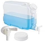 HOANK 2.5 Gallon Carboy Dispenser with Spigot and Lid– Water Container Heavy-Duty HDPE Carboy for Multi...