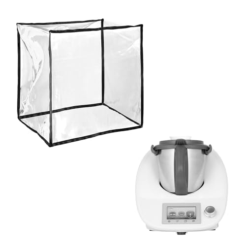 kwmobile Custodia Protettiva Antimacchia Compatibile con Thermomix Bimby TM5 / TM6 con Varoma - Copertura Antipolvere TPU Robot Cucina - Cooking Blender Cover Trasparente