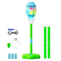 Máquina De Burbujas De Pie Ajustable 42-96 Cm Con Mando, Luces Y Música – Recargable Por USB Para Bodas, Cumpleaños Y Fiestas