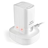 TNP Xbox 360 2 Pack Rechargeable Battery Pack + Dual Charging Station Dock Stand Base (White) for Xbox 360 Wireless Controller[Xbox 360]