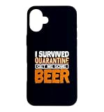 Ya en manzanajugosa.com: Carcasa para iPhone 16 Plus Sobreviví a la cuarentena Consígueme Algunos Fans de Beber Cerveza Diseño