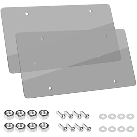 Wanheart Clear License Plate Frame Cover