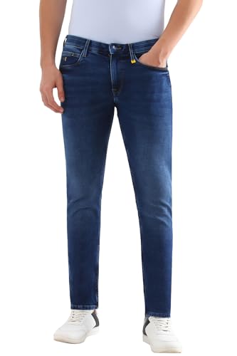 Image of Allen Solly Men Blue Slim Fit Mid Wash Jeans