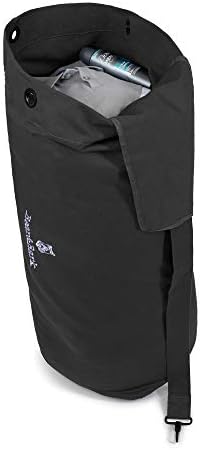 Top Load Duffle Bag - Black 34x20" - 55L - Medium Canvas Military and Army Cargo Style Carryall Duffel for Men and Woman – College Student, Backpacking, Travel and Storage Shoulder Bag 6 Top Load Duffle Bag - Black 34x20" - 55L - Medium Canvas Military and Army Cargo Style Carryall Duffel for Men and Woman – College Student, Backpacking, Travel and Storage Shoulder Bag