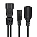 TEWOXIN IEC320 C14 to C7 + NEMA 5-20R Y Splitter Power Cord, Heavy-Duty 18AWG, for High-Power Devices & Electronics(1FT/0.3M)