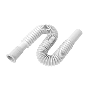 1-1/4 Inch Angle Simple Flexible and Expandable Drain Pipe Tube S Trap, Universal Plastic Angle Simple Extension Tube for Kitchen Bathroom Sink Sewer Drain Wash Basin Bathroom Sink Tube