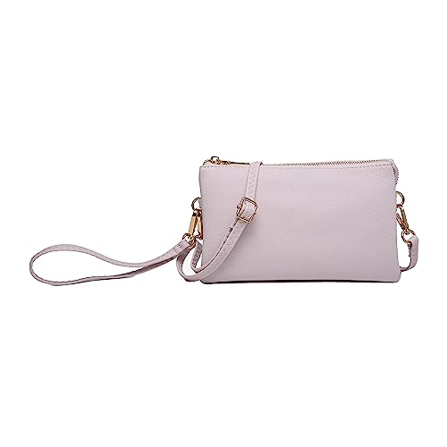 Image of JEN & CO. Riley Small Crossbody Bags Vegan Leather Wristlet Wallets Clutch Purses Shoulder Handbag for Women
