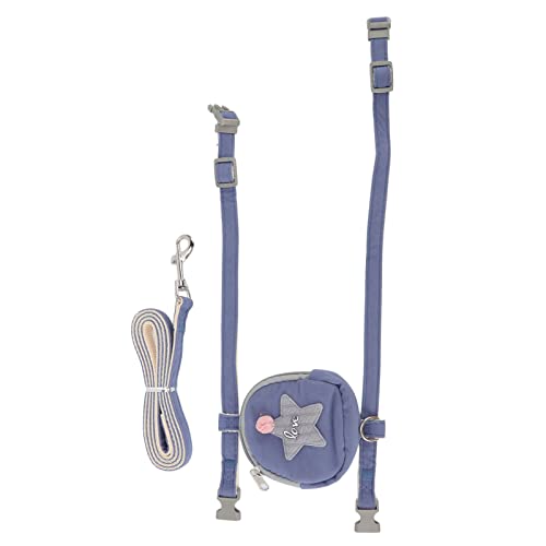 Gavigain Cat Harness with Backpack, Adjustable Fit, Starfish Pattern, Built in Snack Pouch, Safe and Comfortable, for Small Cats (3 7 lbs) (L (Suitable for 3.5?7.5kg / 7.7?16.5lb))
