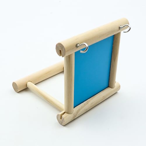 Sarini Pack of Mirror Bird Parrot, Rod Bird Stand with Mirror - Image 3