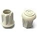 White Rubber, 25PK, 1/2 in Leg Outside Dia.Round Slip-On Furniture Protective Leg Tips,2040-LTB 16W