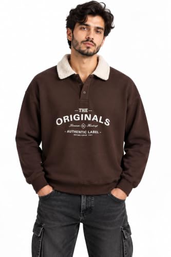 Image of Trillion Regular Fit Printed Sweatshirt for Men