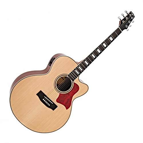 Gear4music JB-200 Jumbo Guitare Electro Acoustique with 4 Band EQ Pre - Les Beatles, Paul McCartney, John Lennon, RIngo Starr, George Harrison Gear4music JB-200 Jumbo Guitare Electro Acoustique with 4 Band EQ Pre