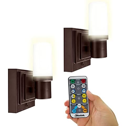 Westek Battery Wall Sconce with Remote Cover