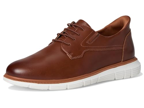 Image of Marc Joseph New York Men's Cloud Street Oxford(Hands Free Technology) Cognac 7 Wide