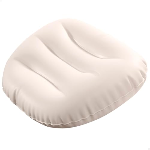 Intex Almohada hinchable, Compatible Purespa, 24x19x6 cm, Materiales resistentes, Reposacabezas inflable cómodo, Cojín individual, Color crema (55103)