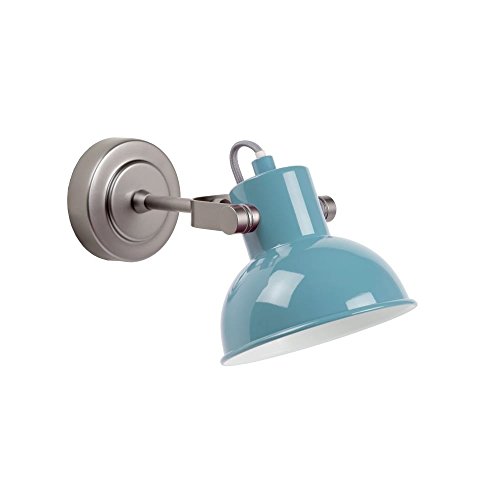Lámpara de pared azul Lucide Wimpy aplique de foco orientable para dormitorio y salón