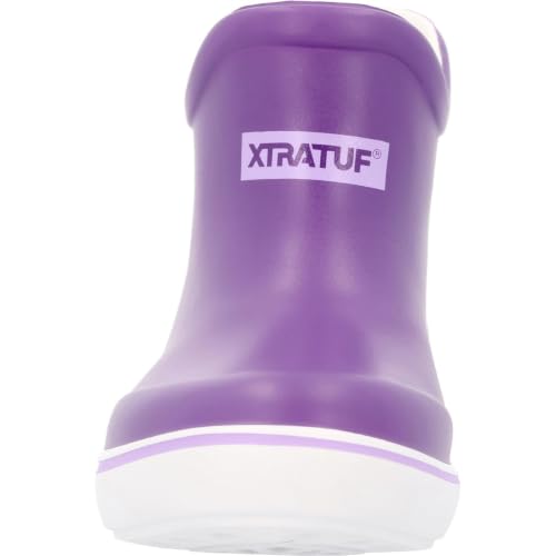 Image of XTRATUF TUFS Kids Ankle Deck Boot - Lightweight, 100% Waterproof Rubber Footwear for Boys & Girls - Non-Marking, Slip-Resistant Outsole