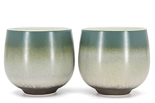 Japanese Tea Cups Set - Green Tea Cups, Set Of 2 Small Ceramic Tea Cups, 150Ml/5Oz Each, Asian Tea Set No Handle Tea Cups, Chinese Tea Cups Style, Korean Tea Cup Style, Small Teacups #TOP7