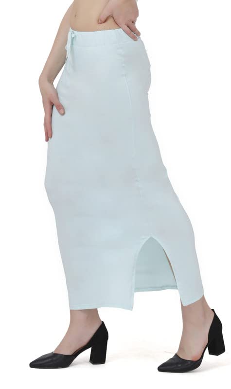 Image of Lycra Blend Cotton Saree Shapewear Petticoat for Women and Girls, Skirts Shapewear Dress for Saree
