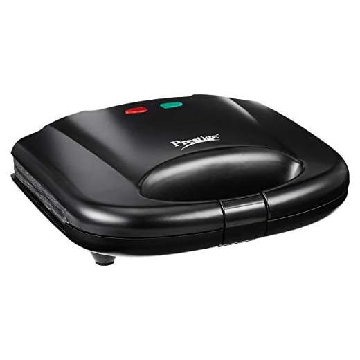 Prestige PGMFB 800 Watt Grill Sandwich Toaster with Fixed Grill Plates, Black