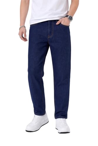 Image of Men's Slim Relaxed Fit Mid Rise Tapered Fit Non-Stretch Denim Jeans | Cotton Blend Casual 5 Pocket Denim Jeans for Men