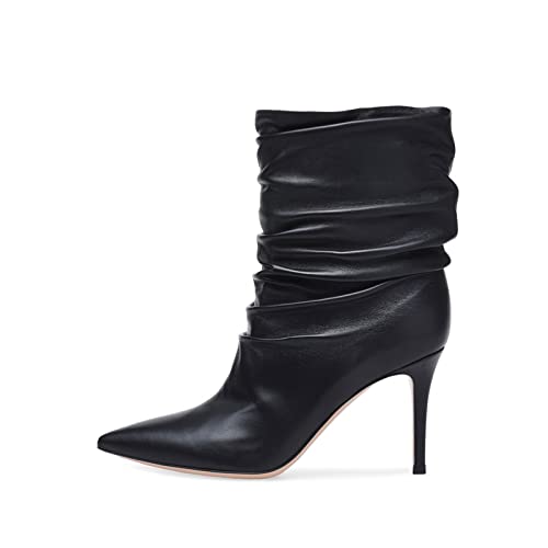 Donna Stivali Tacco Alto Spillo a Punta Scarpe