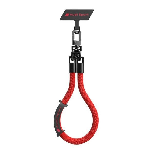 Audi Cordon universel pour téléphone 28 cm 10 mm Rouge AUS-HSL10-RSQ/D1-RD, rouge, 28 cm