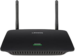 Linksys RE6500: AC1200, Dual-Band Wi-Fi Extender, Internet Booster, 4 Gigabit Ethernet Ports, Uninterrupted Streaming and Gaming (Black)