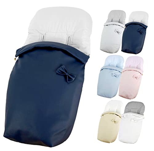 TRIMATT Saco Silla Paseo Universal Impermeable   Uso como Saco en Invierno o como Funda de Silla en Verano   Hecho en España Color Azul Marino ECOPIEL